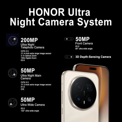 Global Version HONOR Magic8 Pro 5G AI Magic 8 Pro Smartphone Snapdragon 8 Elite Gen 5 6.71'' OLED Screen 7100mAh Battery 100W