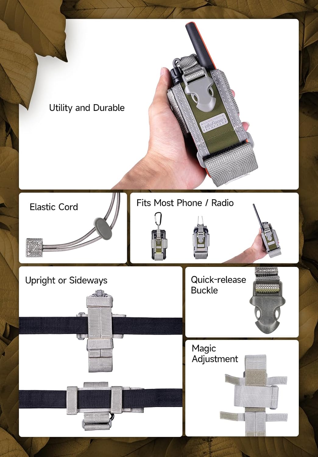 Armor 30 Pro 5G Dual Screen Rugged Phone, 32GB+512GB, 6.95" + 3.4" Screen, 12800mAh, 50MP+50MP+64MP+32MP, Armor Molle Holster, Phone Pouch with Carabiner Clip