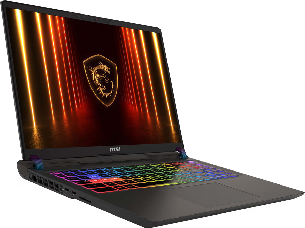 MSI Vector 16 HX AI Gaming Laptop - (16" 16:10 QHD+ 240Hz 500 nits Panel, Intel Core Ultra 7 255HX, NVIDIA GeForce RTX 5070 Ti, 16GB RAM, 1TB, Windows® 11 Home Advanced) - Cosmos Gray