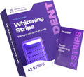 DRDENT Purple Teeth Whitening Strips 21 Treatments - Safe for Enamel - Non Sensitive Teeth Whitening - Whitening Without Any Harm - Pack of 42 Strips + Mouth Opener Included